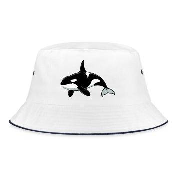 Amoureux des animaux marins des orques - Bob - blanc/marine - Devant