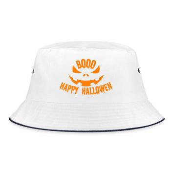 Citrouille Boo Sourire d’Halloween - Bob - blanc/marine - Devant