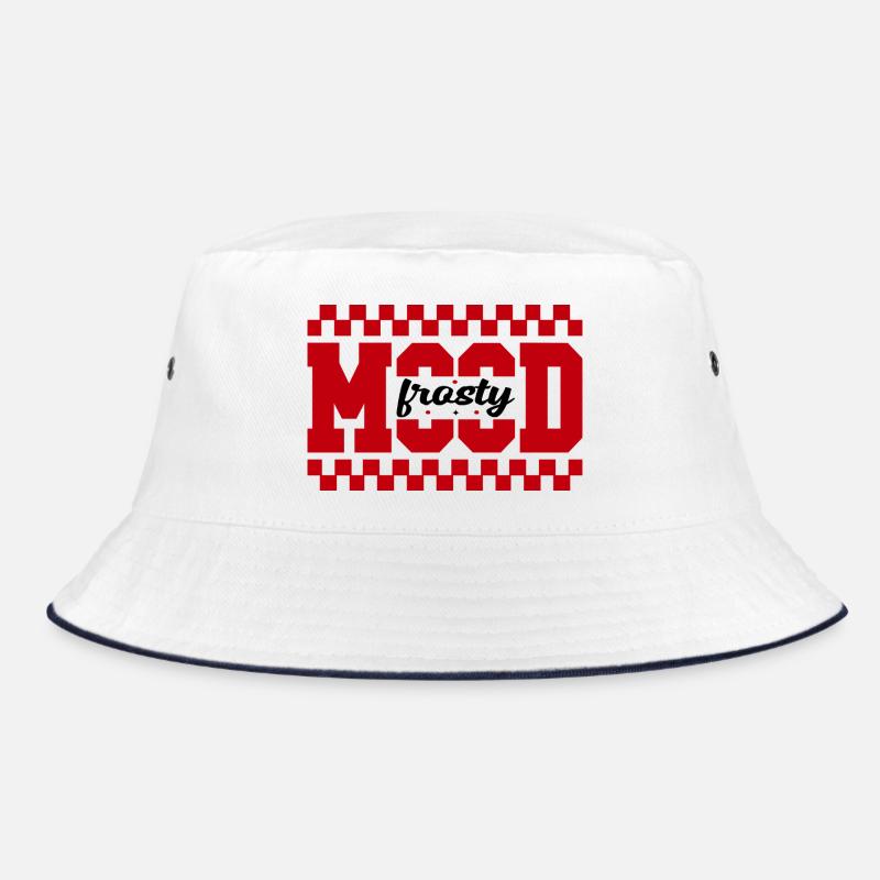 MAD Grid Graphic Printing Bucket Hat