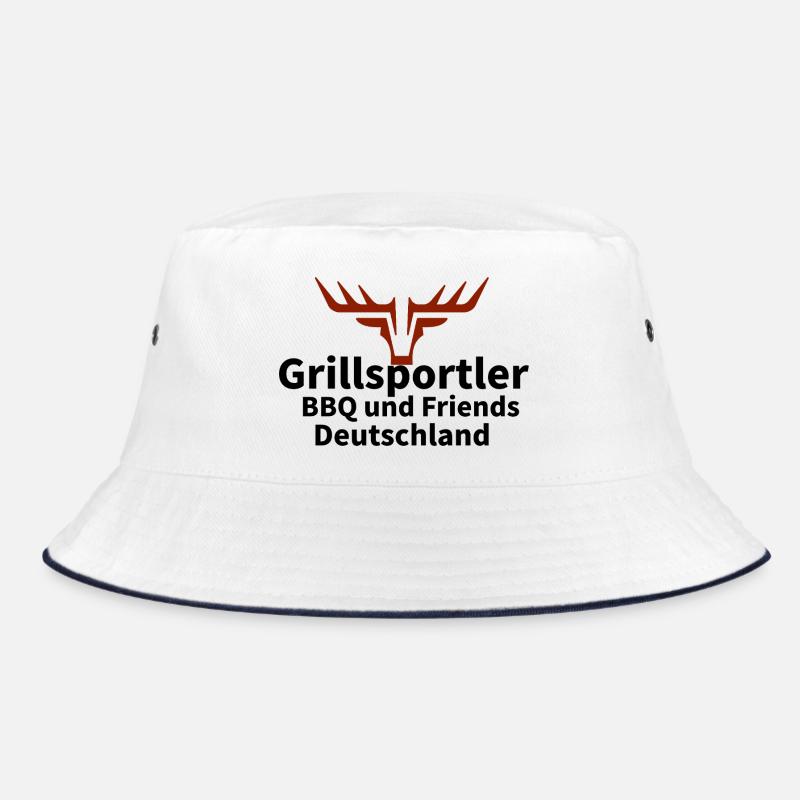 Hirschkopf Silhouette Rust Bucket Hat
