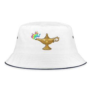 Spirit from the Miracle Lamp - Bucket Hat - white/navy - Front