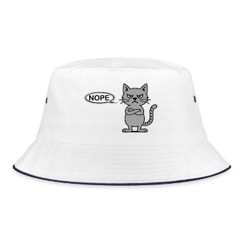 Non, c’est un chat drôle et féroce, pas aujourd’hui - Bob - blanc/marine - Devant