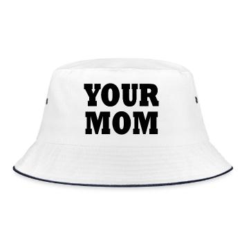 Your mom - Bucket Hat - Weiß/Navy - Vorne
