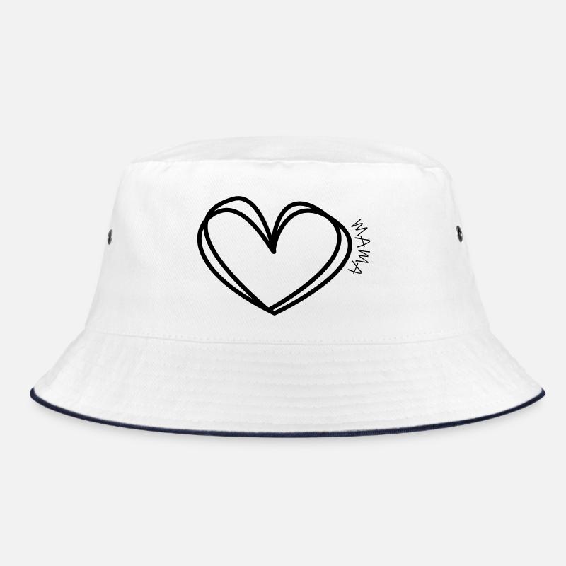 Mom Heart Bucket Hat