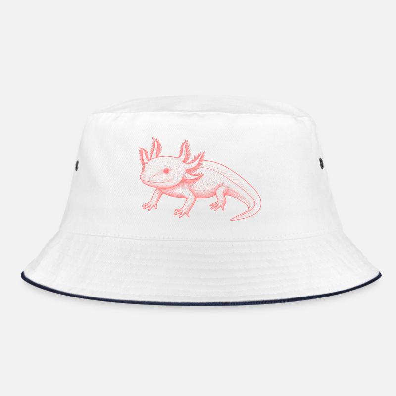 Style en lin axolotl – Rose - Bob - blanc/marine