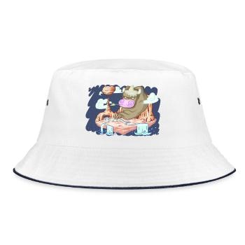 Mexiko - Bucket Hat - Weiß/Navy - Vorne