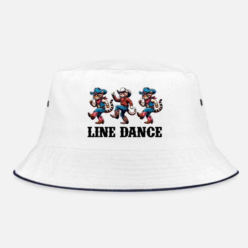 Lustige Katzen tanzen Line Dance Bucket Hat