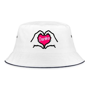 Merci Merci HEART - Bob - blanc/marine - Devant