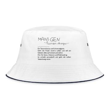 You are a Manifesting Generator - Bucket Hat - white/navy - Front