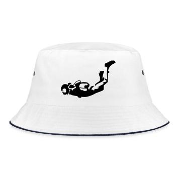 Skydiver - Bucket Hat - Weiß/Navy - Vorne