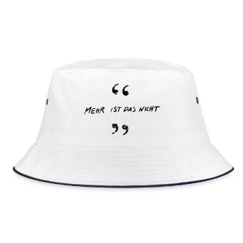 Mehr ist das nicht - Bucket Hat - Weiß/Navy - Vorne