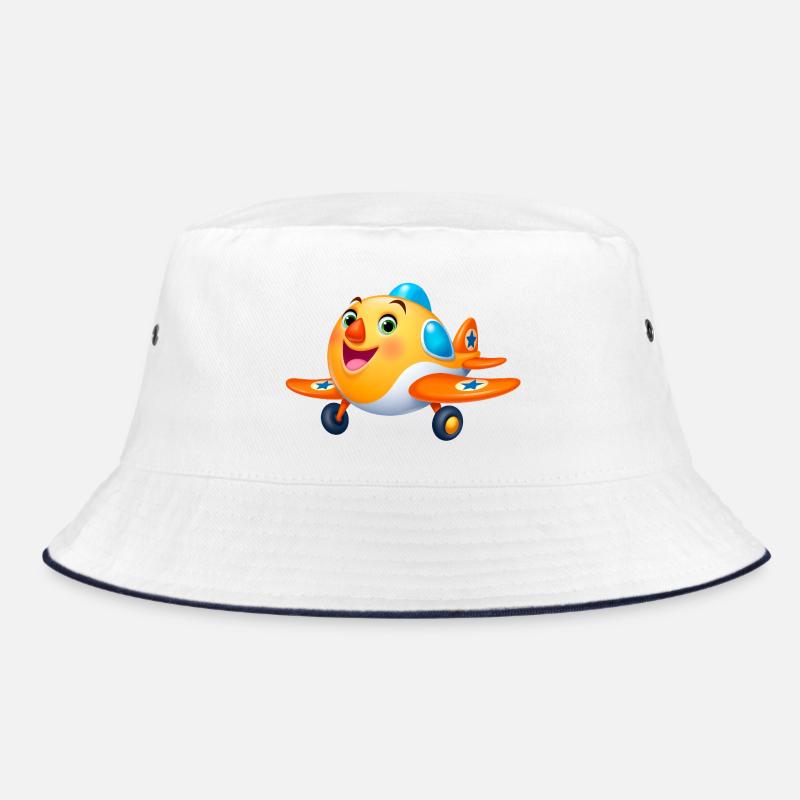 Süßes Kinderflugzeug Cartoon – Flugzeug Bucket Hat