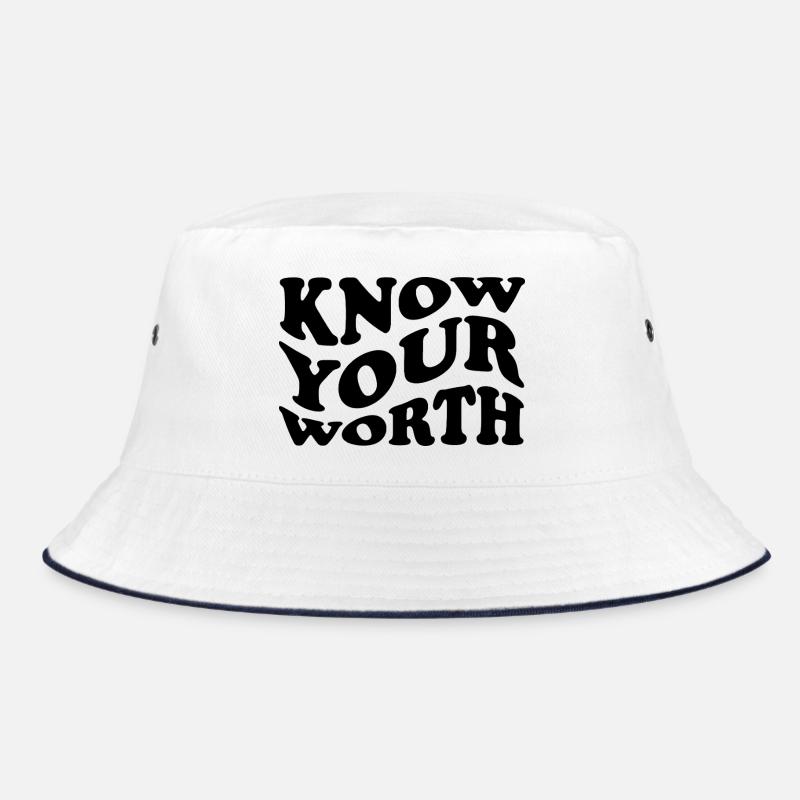 Know Your Worth – Self-Love Statement Bucket Hat