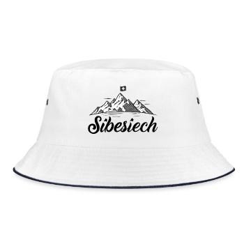 Sibesiech - cool guy - Bucket Hat - white/navy - Front