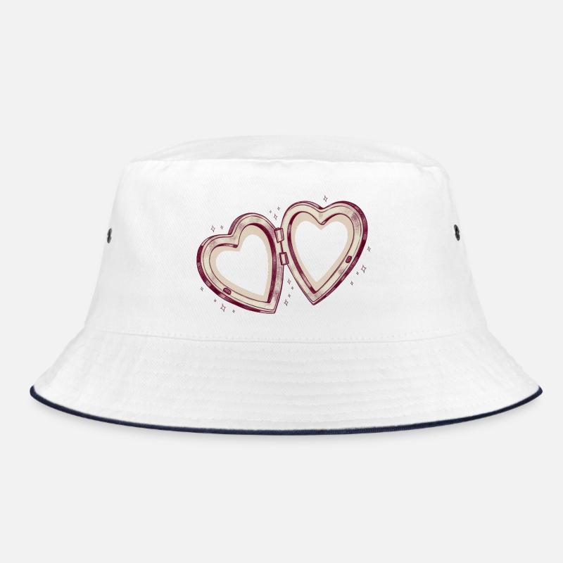 Double heart connection Bucket Hat