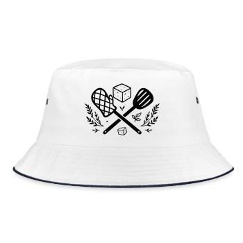 Vegan Grilling with Tofu & Herbs - Bucket Hat - white/navy - Front