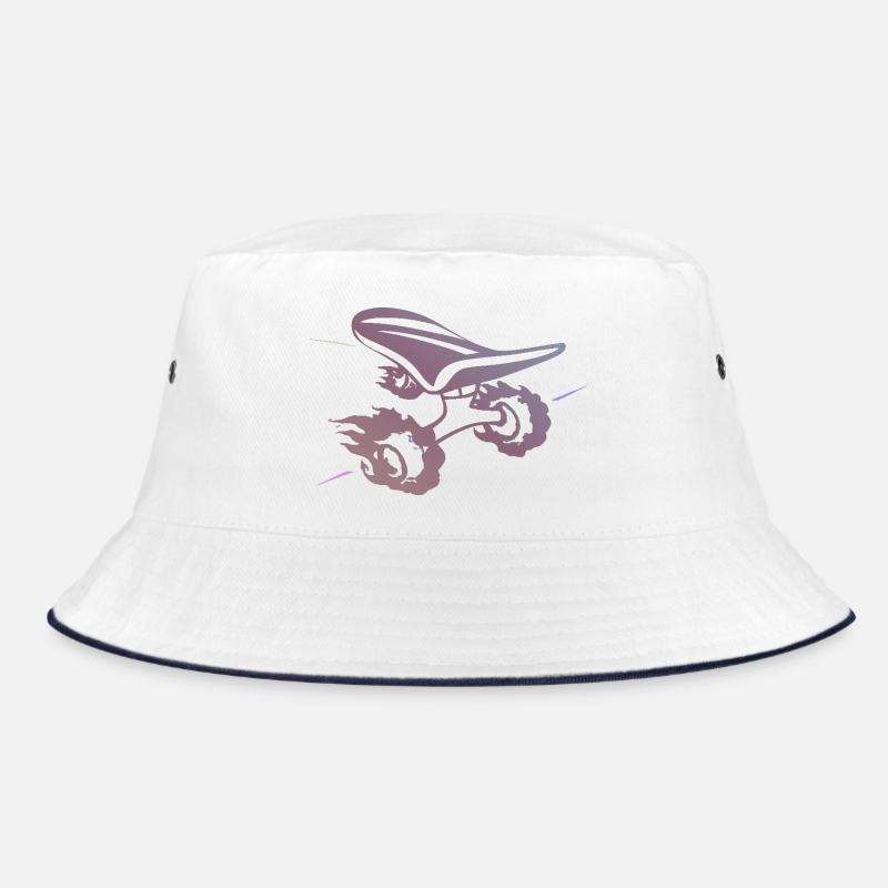 Gradient skateboard Silhouette Ride Bucket Hat