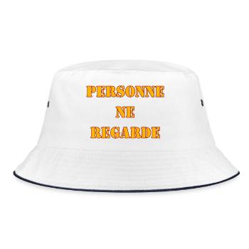 PERSONNE NE REGARDE - Bob - blanc/marine - Devant