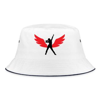 Top Best Stylish Singer  - Bucket Hat - white/navy - Front