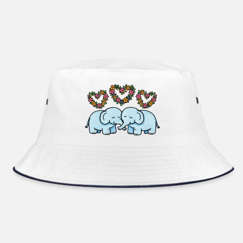 Duo Éléphant Cœurs Floraux Bob