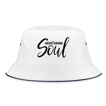 Northern Soul - Bucket Hat - Weiß/Navy - Vorne