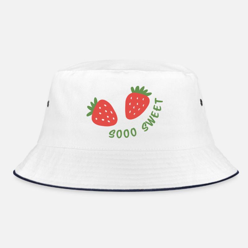 Sooo Sweet Strawberry Cute Fruit Design Bucket Hat