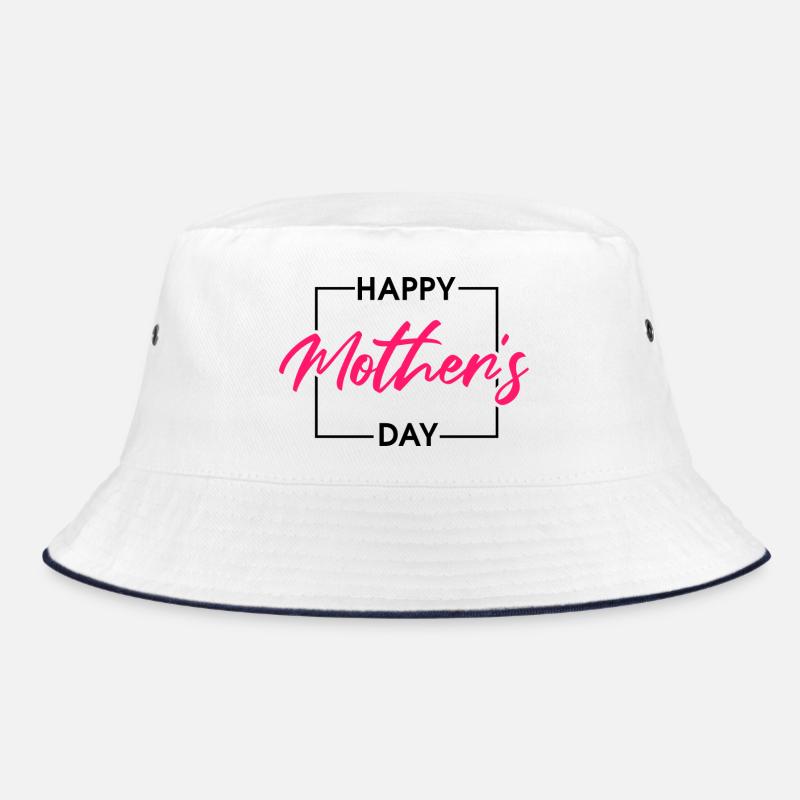 Glücklicher Muttertag – elegantes Design mit rosa Schrift Bucket Hat