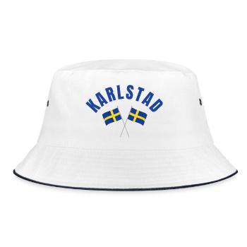 Drapeaux suédois de Karlstad - Bob - blanc/marine - Devant