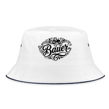 Bauer Farmer - Bucket Hat - Weiß/Navy - Vorne