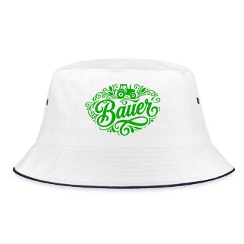 Bauer Farmer - Bucket Hat - Weiß/Navy - Vorne