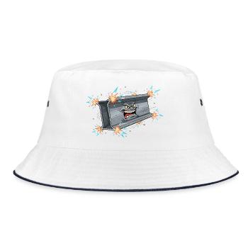 Dumpster Rage Streetwear - Bob - blanc/marine - Devant