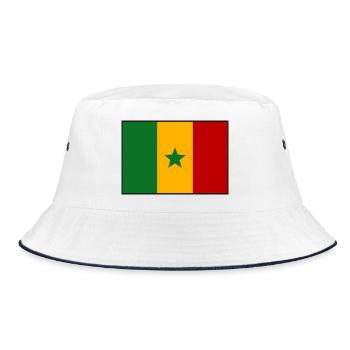 drapeau du Sénégal - Bob - blanc/marine - Devant
