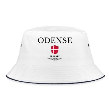 Souvenir d’Odense, design élégant d’Odense - Bob - blanc/marine - Devant