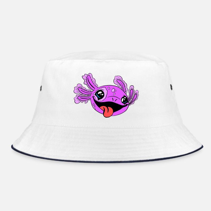 Frecher Axolotl mit Zunge Bucket Hat