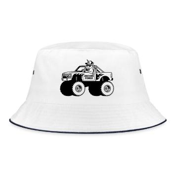 Licorne dans un monster truck - Bob - blanc/marine - Devant