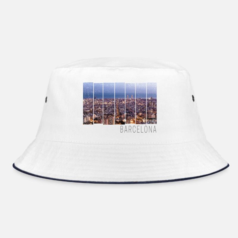 Barcelona in Katalonien mit Skyline Spanien Design Bucket Hat