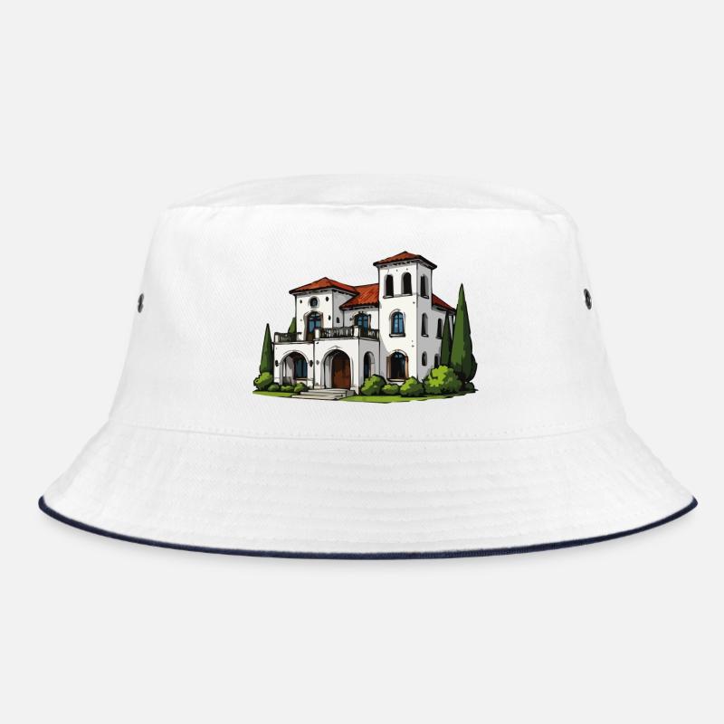 Mediterranean villa wing Bucket Hat