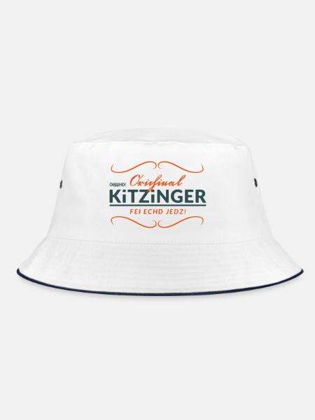 Obachd! - Orichinal Kitzinger - Bucket Hat - Weiß/Navy - Vorne