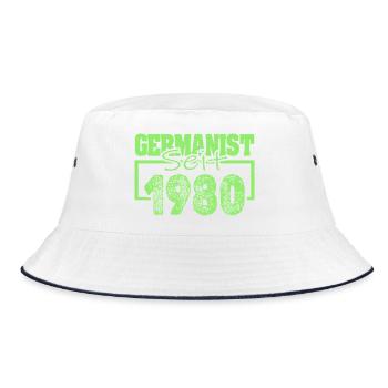 1980 - Bucket Hat - white/navy - Front