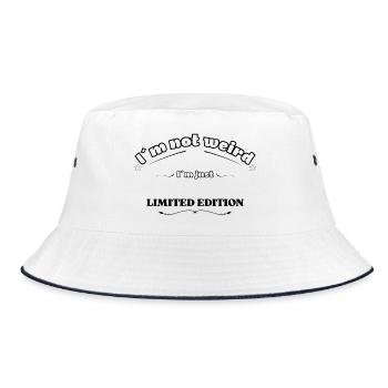 I'm Not Weird, I'm Just Limited Edition - Bucket Hat - white/navy - Front