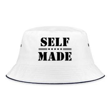 Self-Made Stencil Stars Success Motivation - Bob - blanc/marine - Devant