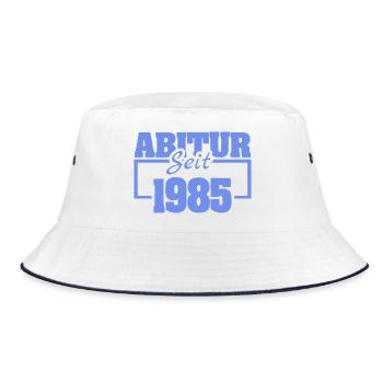 1985 - Bucket Hat - Weiß/Navy - Vorne