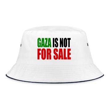 gaza is not for sale - Bob - blanc/marine - Devant
