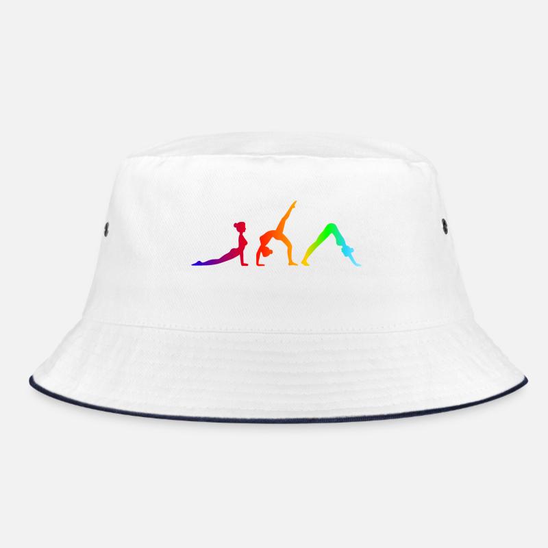 Various Yoga Exercises Rainbow - Pilates Bucket Hat