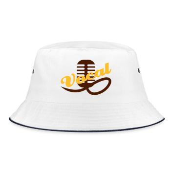 Gesang - Bucket Hat - Weiß/Navy - Vorne