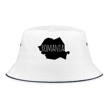 romania - Bucket Hat - Weiß/Navy - Vorne