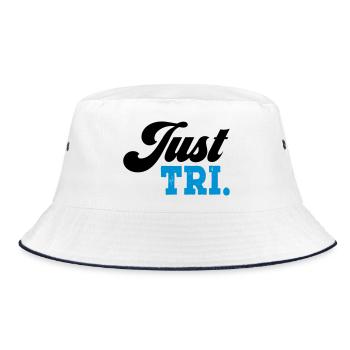 Triathlon - Bucket Hat - Weiß/Navy - Vorne