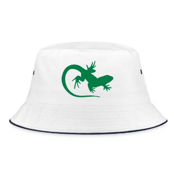 salamander - Bucket Hat - Weiß/Navy - Vorne