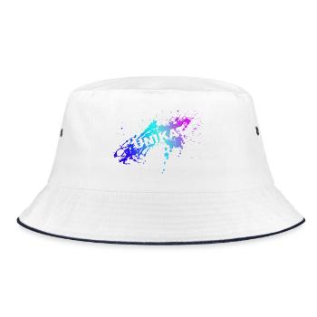 UNIQUE - Bucket Hat - white/navy - Front