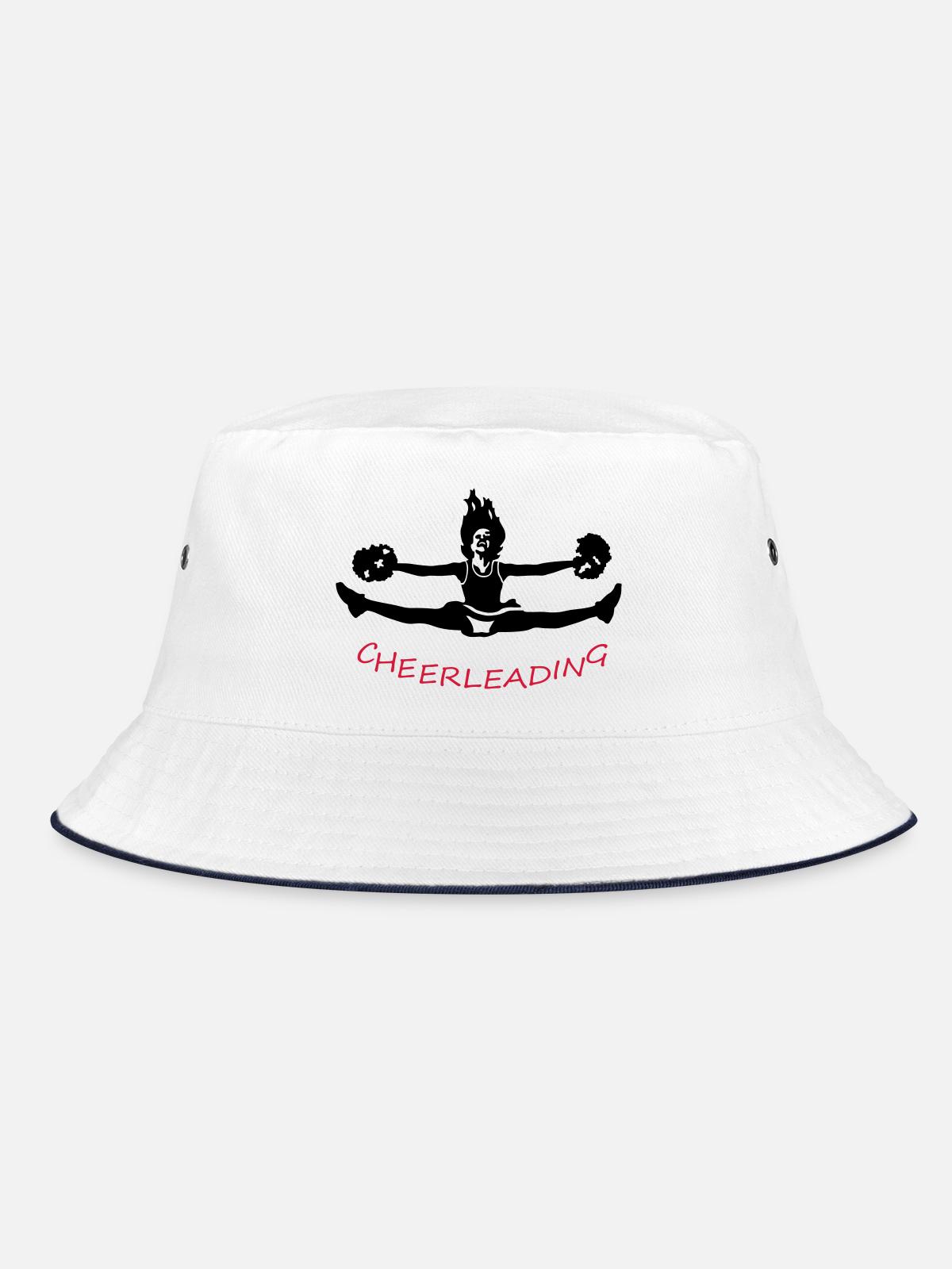 Cheerleading - Bucket Hat - Weiß/Navy - Vorne